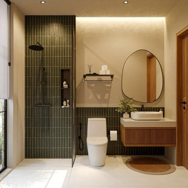 Modern bathroom renovation